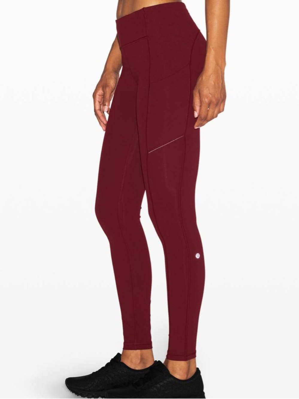 Lululemon Speed Up Tight 28" Full On
Luxtreme Deep Rouge Pocket Leggings Size 12